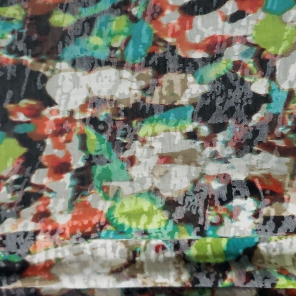 Calvin Klein. Open Front, Draped Front, Lightweight, Colorful Kimino. EUC - Picture 5 of 11